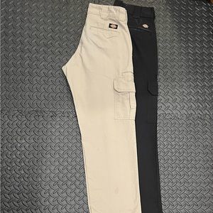 2 Pair Bundle Dickies Black and Khaki